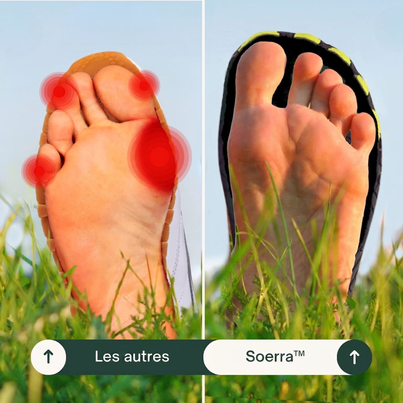 Libérez-vous des chaussures lourdes et rigides